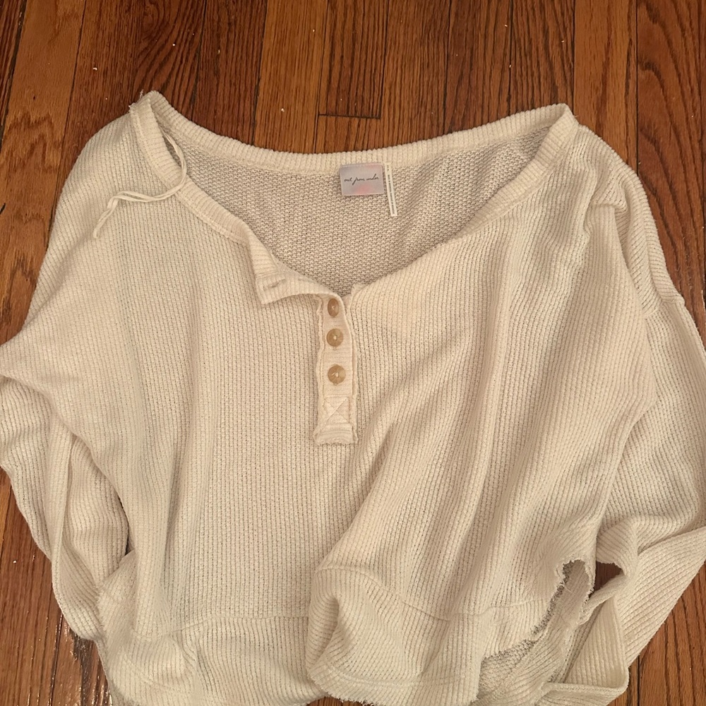 Urban Outfitters Cream Knit Top